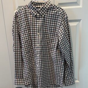 Orvis Blue and White Checkered Casual Shirt